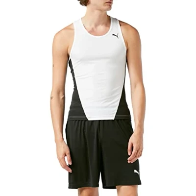 Abbildung von PUMA Damen Cross The Line Singlet W Top, White Black, XL