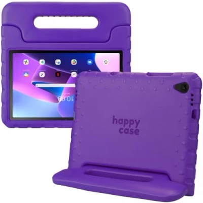 Abbildung von HappyCase Kinder Tablet Hülle Geeignet für Lenovo Tab M10 Plus/FHD Plus Kinderfreundliche Schutzhülle Kinderhülle mit Griff und Ständer Lila