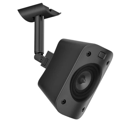 Abbildung von Wandhalterung und Deckenhalterung für Logitech Z906 5.1 Surround Sound Lautsprecher System Neigbar Schwenkbar Verstellbare Halterung Satellitenlautsprecher Wandhalterung, Einzeln