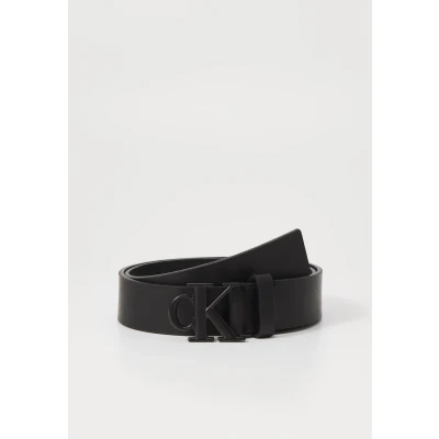 Abbildung von Calvin Klein Jeans Round MONO Plaque BELT Gürtel, Herren, Größe: 110, Black