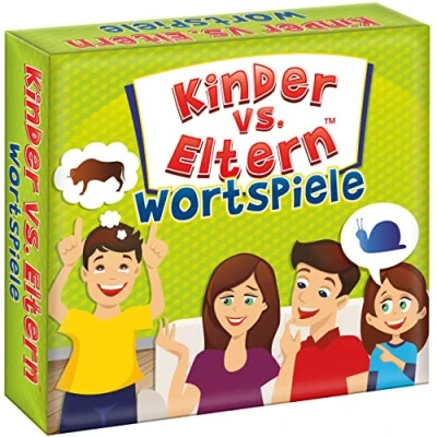 Abbildung von Kinder vs Eltern Wortspiele Gesellschaftsspiele ab 7 Jahre Brettspiele Familienspiele Kartenspiele Kinderspiele Pantomime Spiel Wortspiel Zeichnen Ostergeschenke 54 Karten 162 Stichwörter