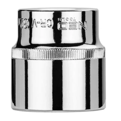 Abbildung von NEO TOOLS 08 032 Steckschlüsseleinsatz 1/2 3124 32 mm Chrom Vanadium Stahl SuperLock kfzteile, kfzteile24, bandel online, bandel, atp autoteile,