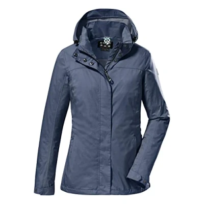 Abbildung von killtec Damen Funktionsjacke mit abzippbarer Kapuze, wasserdicht KOS 131 WMN JCKT, dunkelblau, 34, 38374 000