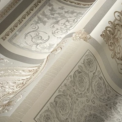 Abbildung von Versace Vliestapete &quot;Wallpaper 5 Design Patchwork&quot;, leicht glänzend, auffallende Fliesen Tapete