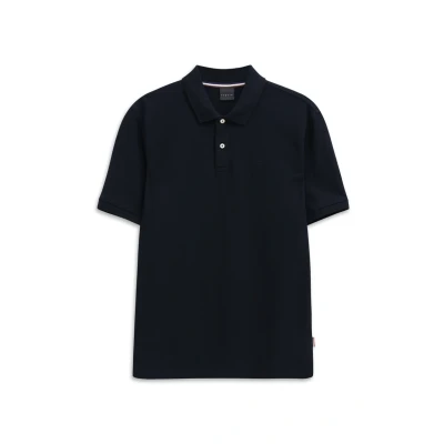 Abbildung von bugatti MIT Kontraststreifen Poloshirt, Herren, Größe: Small, Marine