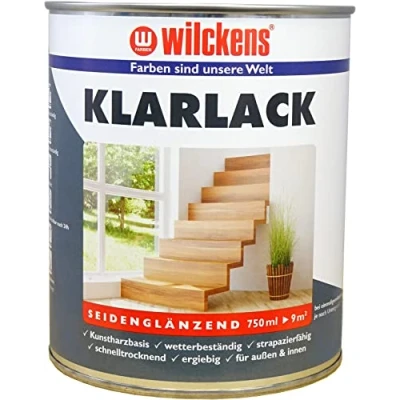 Abbildung von Wilckens Farben Klarlack seidenglänzend, 750 ml, für außen &amp; innen, auf kunstharzbasis