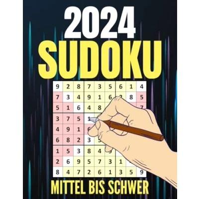 Abbildung von 2024 Sudoku Rätsel für Erwachsene: Buch Mittel bis Schwer mit Lösungen
