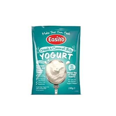 Abbildung von Easiyo Greek &amp; Coconut Premium Joghurt Mix 240g (Packung mit 2)