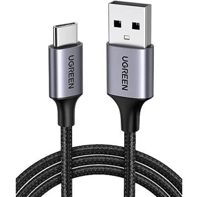 Abbildung von UGREEN Kabel USB Type C Quick Charge 3.0 3A grau Smartphone Kabel, (200 cm)