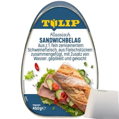 Abbildung von Tulip Dänischer Sandwichbelag (450g Dose) + usy Block