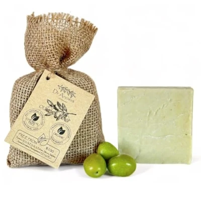 Abbildung von Dr.Ancient Olivenöl Seifenstück, biologisch, natürlich, vegan, traditionell, handgefertigt, antik wirksam gegen Akne absolut keine Chemikalien! Reine Naturseife!
