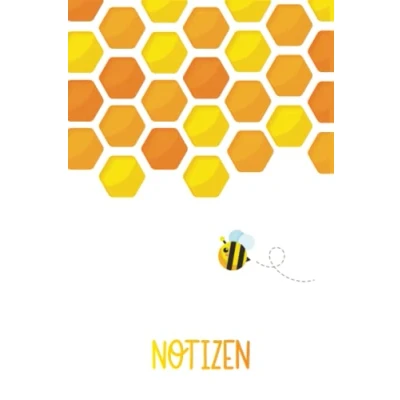 Abbildung von Notizen: Liniertes Bienen &amp; Bienenwaben Notizbuch für Imker Imkerinnen, Bienenhalter und Fans