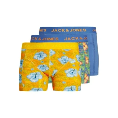 Abbildung von JACK&amp;JONES JUNIOR Jungen JACHAWAII Trunks 3 Pack JNR Boxershorts, Palace Blue/Pack:High Visibility Irish Green, 128 cm
