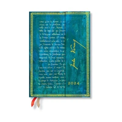 Abbildung von Verne, Twenty Thousand Leagues (Embellished Manuscripts Collection) Midi Verso 12 month Dayplanner 2024