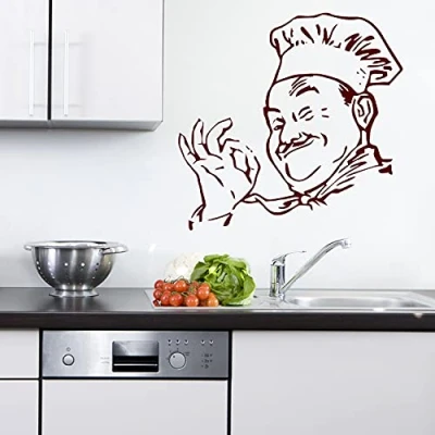 Abbildung von Sunnywall Gourmet Koch Küchenchef Küche Saucier Wandtattoo Design Größe: Größe 1 (Nr. 27)