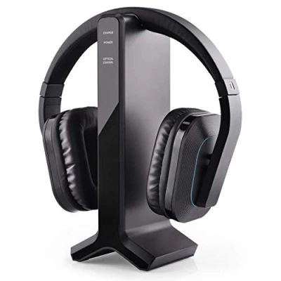 Abbildung von Avantree HT280 Funkkopfhörer Kabellose Kopfhörer zum Fernsehen TV mit 2,4G RF Transmitter Ladedock, Headset hoher Lautstärke, ideal für Senioren, Plug &amp; Play, 30m HOHE REICHWEITE
