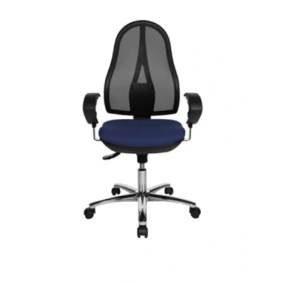 Abbildung von Topstar Bürostuhl Open Point SY Deluxe inkl. höhenverstellbarer Armlehnen blau