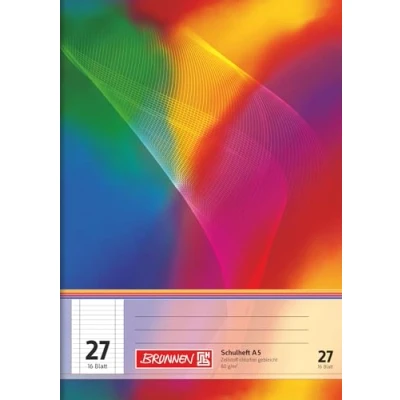 Abbildung von Brunnen 104592702 Schulheft A5 (16 Blatt, liniert, mit Rand, Lineatur 27)