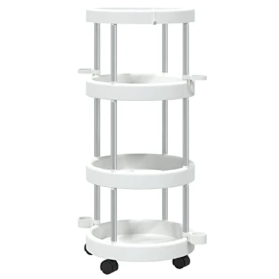 Abbildung von vidaXL Aufbewahrungsbox Reinigungswagen mit Aufbewahrungskorb Aluminium (1 St)