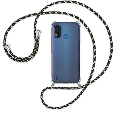 Abbildung von mtb more energy® Handykette kompatibel mit Nokia G11 Plus Camouflage Smartphone Hülle zum Umhängen Anti Shock Full TPU Case