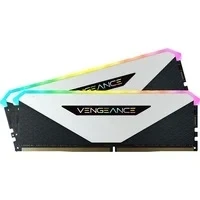 Abbildung von Corsair Vengeance RGB RT 16 GB (2 x 8 GB) DDR4 3.600MHz C18 Arbeitsspeicher (Dynamische Beleuchtung, Optimiert für AMD 300/400/500 Series, Kompatibilität mit Intel Series) Weiß