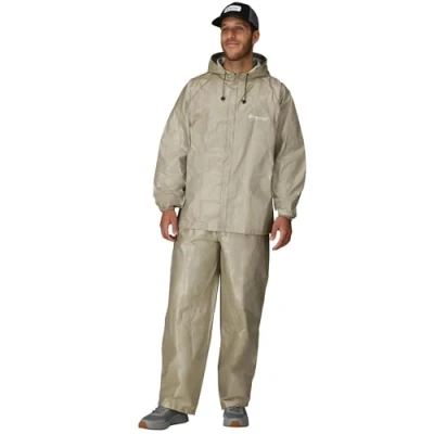 Abbildung von frogg toggs Ultra Lite2 Herren Regenanzug, wasserdicht, atmungsaktiv, Khaki, X Large