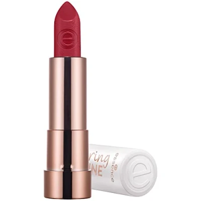 Abbildung von essence caring SHINE vegan collagen lipstick, Lippenstift, Nr. 205 My Love, rot, pflegend, glänzend, vegan, entspricht unserem CLEAN BEAUTY Standard, ohne Alkohol (3,5g)