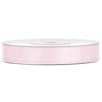 Abbildung von Libetui 25 Meter Satinband puderrosa Breite 12mm Schleifenband Hellrosa Dekoband Geschenkband Geschenkverpackung Hochzeit Deko Band Rosa Schleife