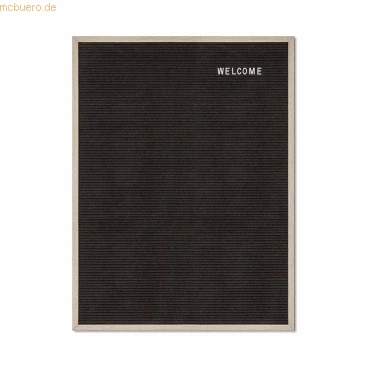 Abbildung von Showdown Displays Standregal Letterboard 60x80cm Holz Hellbraun / Schwarz, 1 tlg.