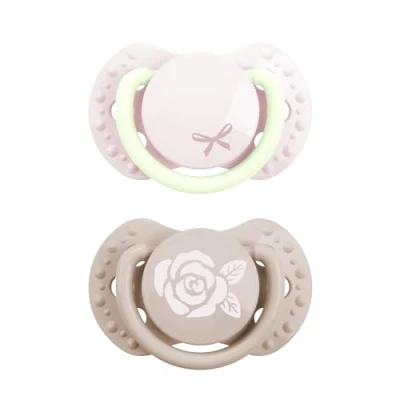 Abbildung von Difrax LOVI Dynamischer Schnuller Neugeborene Rosa