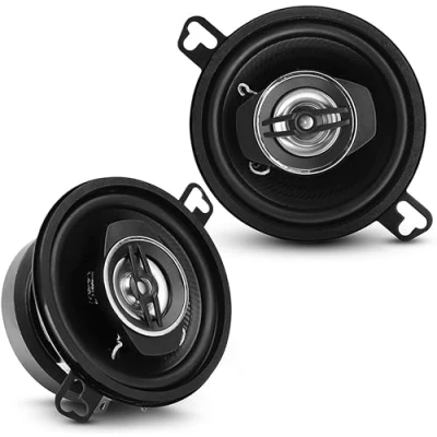 Abbildung von Pyle 2 Wege Universal Auto Lautsprecher 120W 3,5 Zoll Koaxial, OEM Ersatz, Tür /Seitenkompatibel, PL31BK (Paar), Schwarz