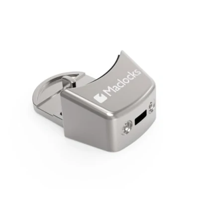 Abbildung von Mac Studio Secure Lock Slot Adapter mit Schlüsselschloss