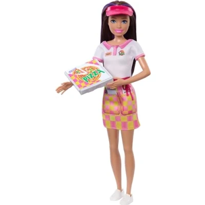 Abbildung von Barbie Puppe Mattel BRB PIZZA DELIVERER 1 WORKING SKIPPER HTK36 WB4