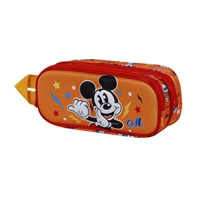 Abbildung von Micky Maus Whisper 3D Doppelfedermäppchen, Blau