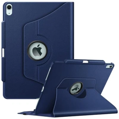 Abbildung von Fintie Hülle für iPad Air 13 Zoll 2024 (Modelle: A2898/A2899/A2900) mit Pencil Halter Schutzhülle Cover 360 Grad drehbarem Ständer und Auto Schlaf/Wach Funktion, Marineblau