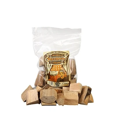Abbildung von Axtschlag Räucherklötze Buche, 1500 g XXL Packung sortenreine faustgroße Wood Chunks zum Smoken und Räuchern über längere Zeit, für alle Grills geeignet