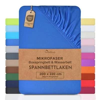 Abbildung von NatureMark Waschhandschuh Waschhandschuhe 500 gsm (10er Set), 100% Baumwolle (10 St), Premium Frottier Waschhandschuhe, 15x21cm, Lila