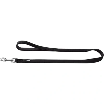 Abbildung von HUNTER SOFTIE Führleine für Hunde, Kunstleder, mit Handschlaufe, 2,0/100 cm, schwarz