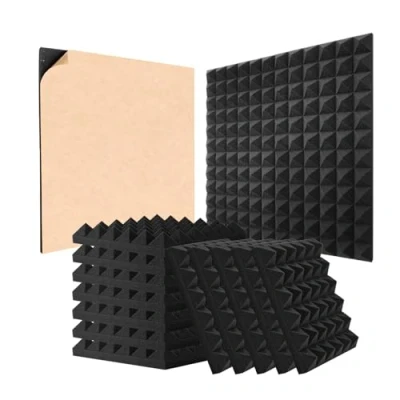 Abbildung von VEVOR Akustikschaumstoffplatten 48er Set 30x30x5cm Akustikpaneele Schalldämmung