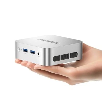 Abbildung von ACEMAGICIAN V1 Mini PC,12th Gen Ιntel Alder Lake N97 PC (bis zu 3,60 GHz),16GB DDR4 512GB M.2 SSD Desktop mit W11 Pro RJ45 4K HDMI+DP WiFi 5 für Zuhause/Büro/Schule
