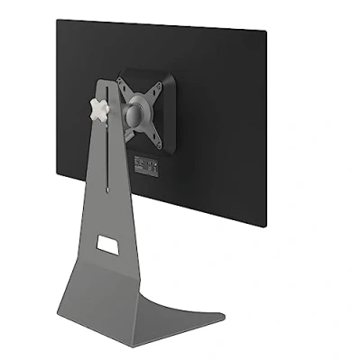 Abbildung von Dataflex Addit Monitorständer 502 Silber, höhenverstellbare Monitorkonsole, drehbarer Monitorständer, für 1 Monitor bis zu 15 kg, kompatibel mit VESA MIS D 75x75/100x100mm