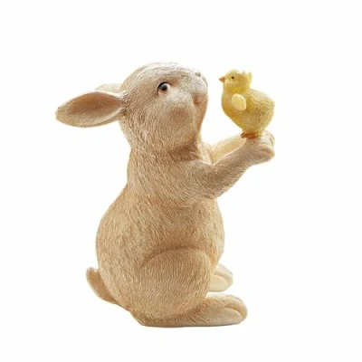 Abbildung von Loberon Deko Hase Raniah, Detailreich Handbemalt, Naturnah Gestaltet, Ostern, Osterdekoration, Tierfigur, Polyresin, beige