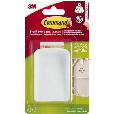 Abbildung von 3M Klebehaken Command™ Leinwandaufhänger XL (L x B H) 85 56 18 mm Weiß Inh, (17045)