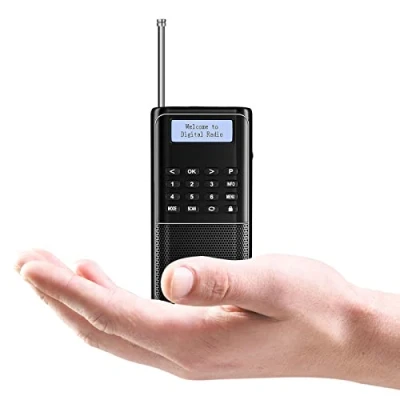 Abbildung von Raddy RD23 Tragbares DAB Radio Klein DAB+ UKW Digitalradio mit Akku taschenradio BT Küchenradio (Schwarz)
