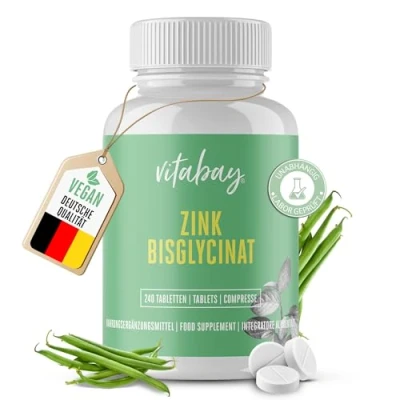 Abbildung von Vitabay Zink Bisglycinat 25mg 240 St