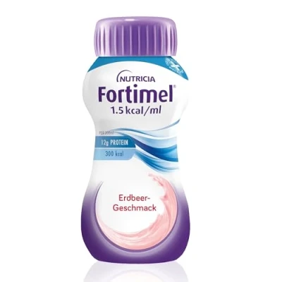 Abbildung von Fortimel Energy Trinknahrung Erdbeere 4X200 ml
