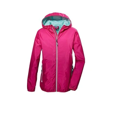 Abbildung von killtec Mädchen Funktionsjacke ist wasserdicht/Regenjacke mit Kapuze KOS 151 GRLS JCKT, himbeere, 176, 43016 000