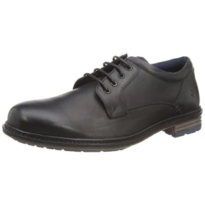 Abbildung von Hush Puppies Herren Julian Schnürschuh Oxford, Schwarz, 42 EU