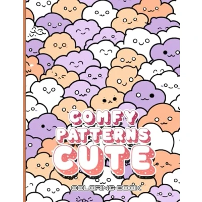 Abbildung von Comfy Patterns: Coloring Book for Adults and Kids, Simple Big Designs Relaxation Featuring Lovely Cozy Pattern (Bold &amp; Easy Coloring)
