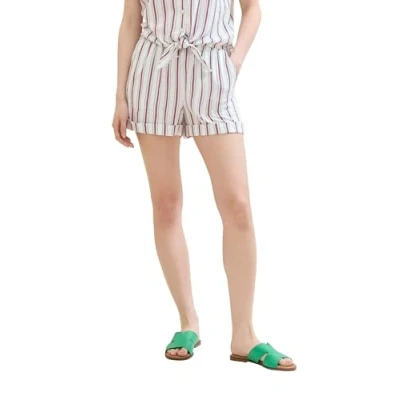Abbildung von TOM Tailor Denim Shorts, Damen, Größe: Medium, Multicolor vertical stripe